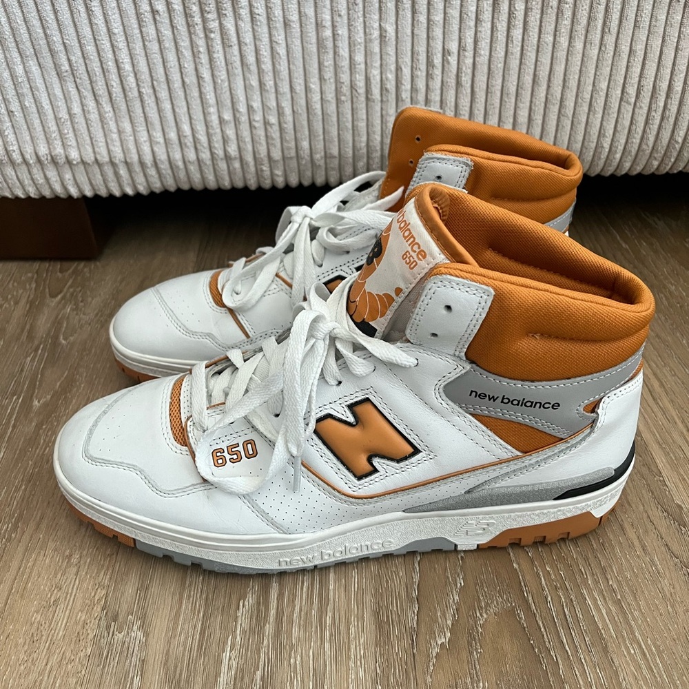 Men’s New Balance 650 High Top Orange/White